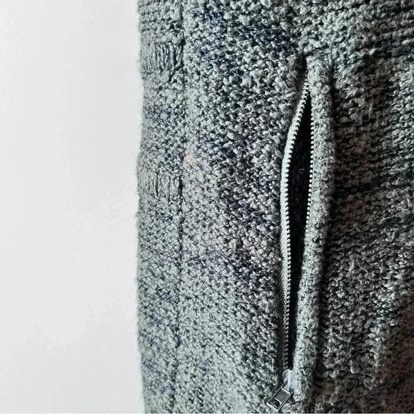 Jamison For Scoop NYC Green Marled Studded Zip Up Cardigan Sweater Size S - Picture 10 of 14